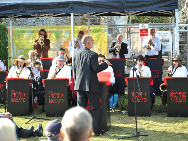 The Phoenix Big Band entertained crowds