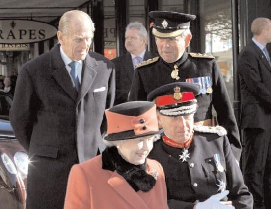 The Queen and Prince Phillip arrive in Crawley