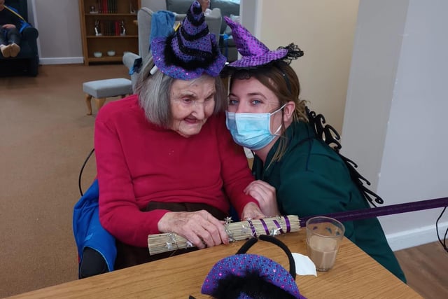 Residents got the chance to dress up in ghoulish costumes