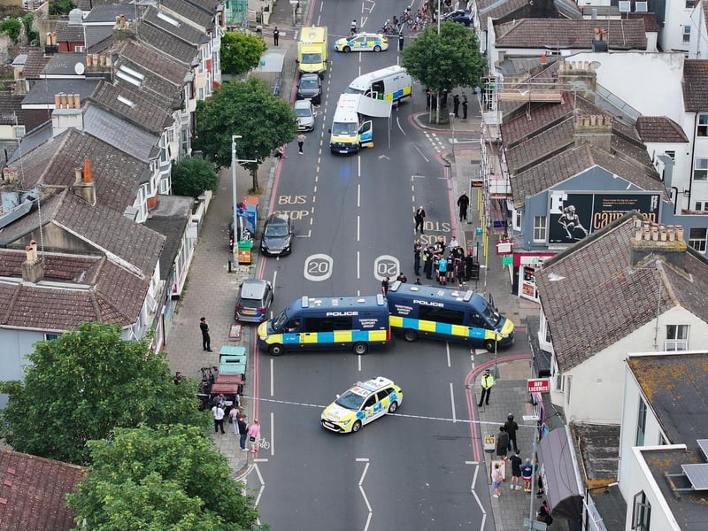 Two men have been arrested following a drug search conducted by the Metropolitan Police at an address in East Sussex.