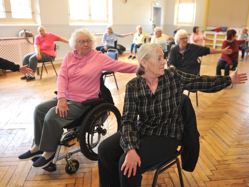 Chair-based yoga at the Sidney Walter Centre with Active Worthing Wellbeing Centre