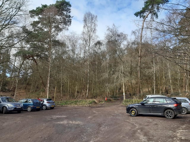 We are starting in the car park in Water Lane, just off the A283 Washington Road. It sits between two bus stops and we found the one north of the car park was the best.
