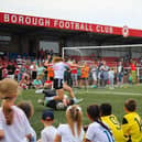 Tournament fun at Eastbourne Borough - and there'll be more of this during the first two weeks of June | Picture: EBFC