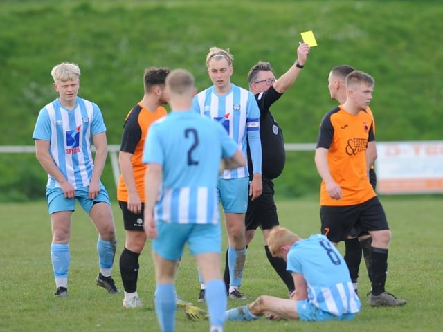 Action from Worthing United's win at home to Mile Oak in the SCFL Division 1