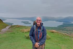 Laurence Smith on West Highland Way hike for Norwood