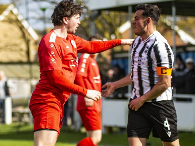 Action from Peacehaven and Telscombe v Crawley Down Gatwick