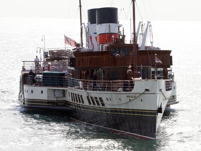 The paddle steamer Waverley in Worthing in September 2008