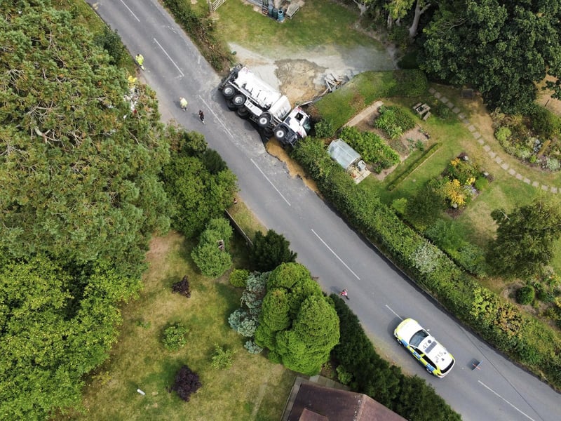 The scene of the incident. Picture: Sussex News and Pictures