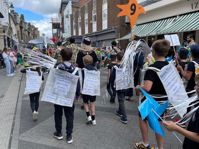 Natural World themed children's parade. Holy Trinity Primary