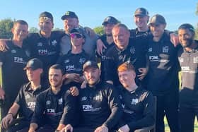 Roffey celebrate winning the Premier Division title