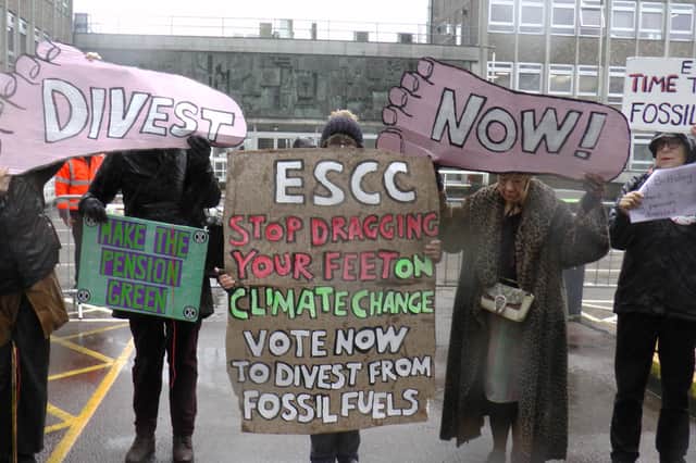 Protest at County Hall calls on council to ‘stop dragging their feet’ on climate change
