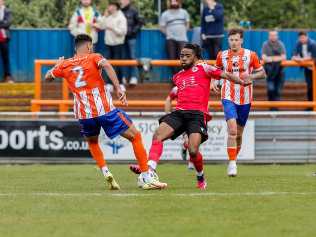 Action from Eastbourne Borough's defeat at Braintree in the National Lague South