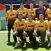The Littlehampton Town team before kick-off