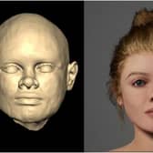 New facial reconstruction of the Beachy Head Woman. Photo: Face Lab at Liverpool John Moores University.