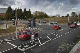 Queensway Gateway Road junction with the A21 in St Leonards.
