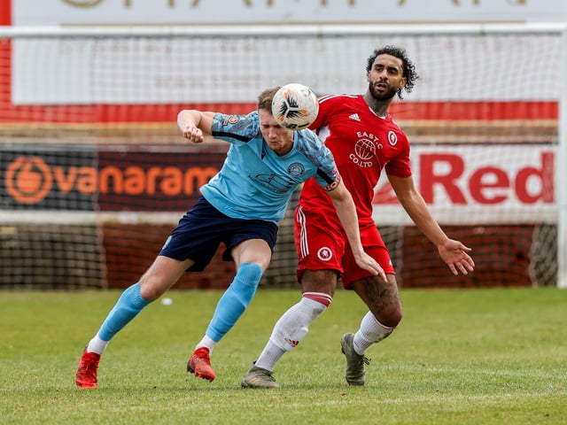 Action from Eastbourne Borough's defeat at Welling in National League South