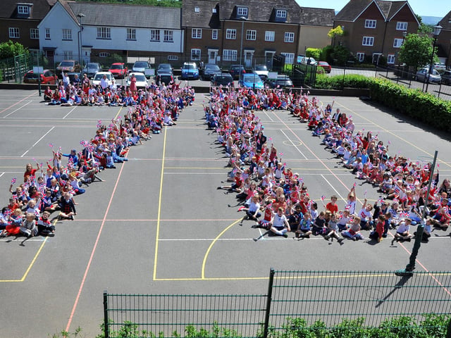 The Platinum Jubilee celebration at Bolnore Village Primary School in Haywards Heath
