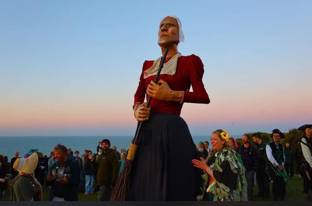 Dancing the sun up at Hastings on May Day