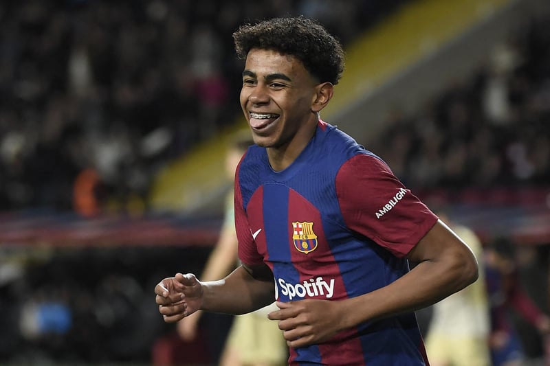 Since Lionel Messi's departure to PSG in 2021, FC Barcelona have been searching for a worthy successor to the little Argentinian. They may well have that in Lamine Yamal. Yamal made his first-team debut in April 2023, and became not only the fifth youngest player in La Liga's history at 15 years, nine months, and 16 days old, but also the youngest to appear for Barcelona's first team since the 15-year-old Armando Sagi in 1922, over a century before. He earned his first start for the club in a victory over Cádiz in August 2023, becoming the youngest starter for Barcelona in La Liga at the age of 16 years and 38 days. Yamal was named man of the match after contributing towards two goals in a victory over Villarreal in the same month. He was named the inaugural U23 Player of the Month for August as a result of his performances. On February 21, he became the youngest player to play in the UEFA Champions League knockout phase, aged 16 years and 223 days, when Barcelona played against Napoli in the round of 16. At the age of 16 years and 50 days, Yamal received his first senior Spain call-up in September 2023 for the 2024 UEFA Euros qualifiers against Georgia and Cyprus. He made his senior debut for Spain against Georgia on September 8, scoring in a 7-1 victory. At the age of 16 years and 57 days old, he became the youngest player and goalscorer for Spain, breaking both of Gavi's records who debuted at 17 years and 62 days old and scored at 17 years and 304 days old. In addition to this, Yamal became the youngest goalscorer in a Euro qualifying match, overtaking Gareth Bale's record who scored at the age of 17 years and 83 days old.