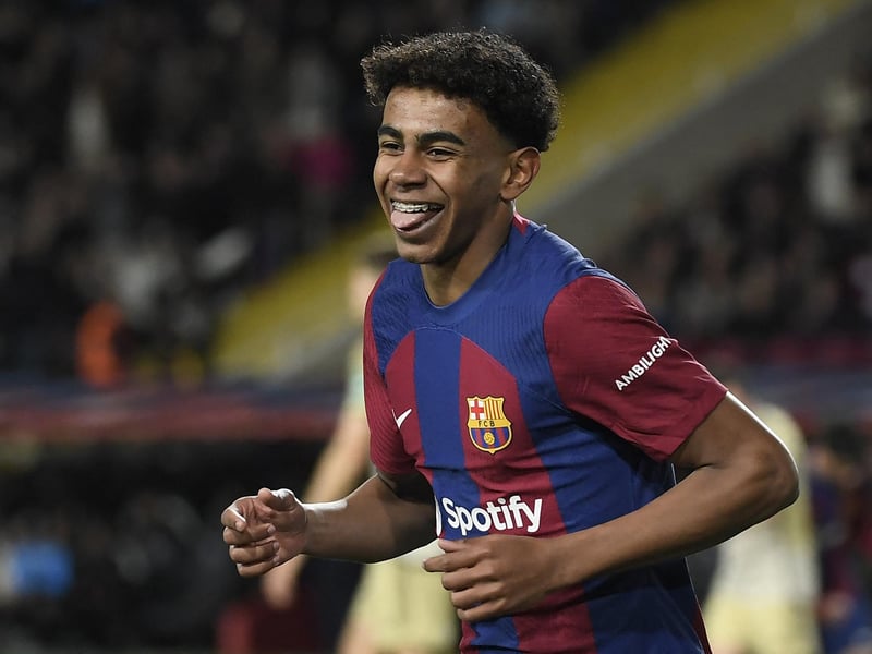 Since Lionel Messi's departure to PSG in 2021, FC Barcelona have been searching for a worthy successor to the little Argentinian. They may well have that in Lamine Yamal. Yamal made his first-team debut in April 2023, and became not only the fifth youngest player in La Liga's history at 15 years, nine months, and 16 days old, but also the youngest to appear for Barcelona's first team since the 15-year-old Armando Sagi in 1922, over a century before. He earned his first start for the club in a victory over Cádiz in August 2023, becoming the youngest starter for Barcelona in La Liga at the age of 16 years and 38 days. Yamal was named man of the match after contributing towards two goals in a victory over Villarreal in the same month. He was named the inaugural U23 Player of the Month for August as a result of his performances. On February 21, he became the youngest player to play in the UEFA Champions League knockout phase, aged 16 years and 223 days, when Barcelona played against Napoli in the round of 16. At the age of 16 years and 50 days, Yamal received his first senior Spain call-up in September 2023 for the 2024 UEFA Euros qualifiers against Georgia and Cyprus. He made his senior debut for Spain against Georgia on September 8, scoring in a 7-1 victory. At the age of 16 years and 57 days old, he became the youngest player and goalscorer for Spain, breaking both of Gavi's records who debuted at 17 years and 62 days old and scored at 17 years and 304 days old. In addition to this, Yamal became the youngest goalscorer in a Euro qualifying match, overtaking Gareth Bale's record who scored at the age of 17 years and 83 days old.