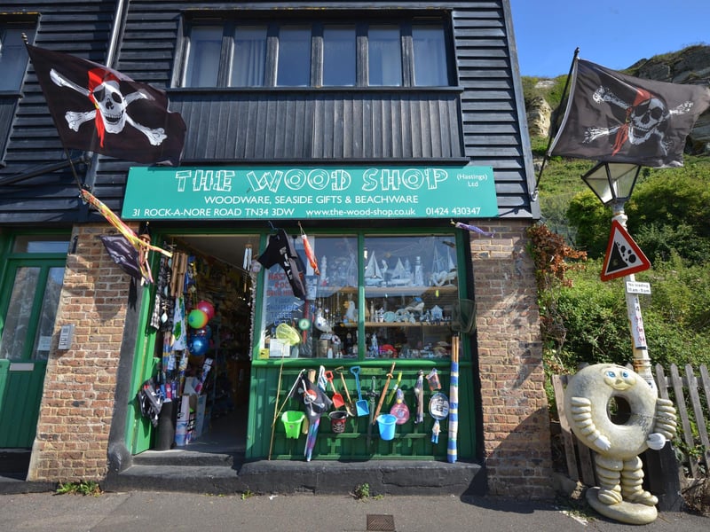 The Wood Shop in Rock-A-Nore Road, Hastings.