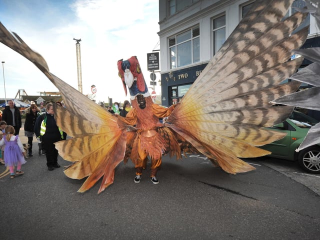 Hastings Storytelling Festival 2024 parade on October 27.