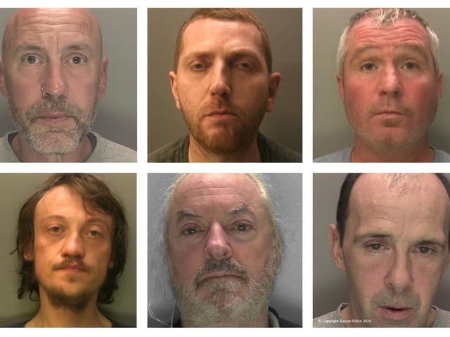 These are some of the most serious, high profile and prolific offenders who were jailed in Sussex in August 2024.