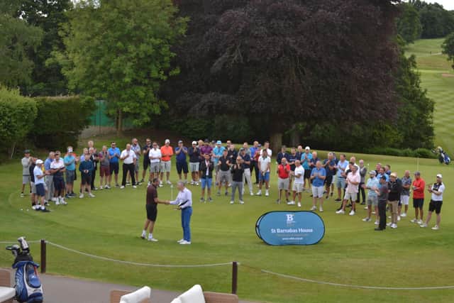 The event was held at Mannings Heath Golf Club, near Horsham, on July 1, with 72 golfers playing in 18 teams