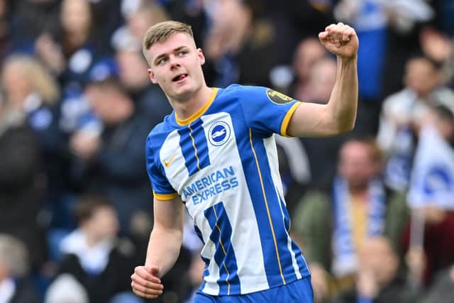 Brighton manager Roberto De Zerbi does not know if Evan Ferguson will be fit to face Bournemouth. Photo: GLYN KIRK/AFP via Getty Images