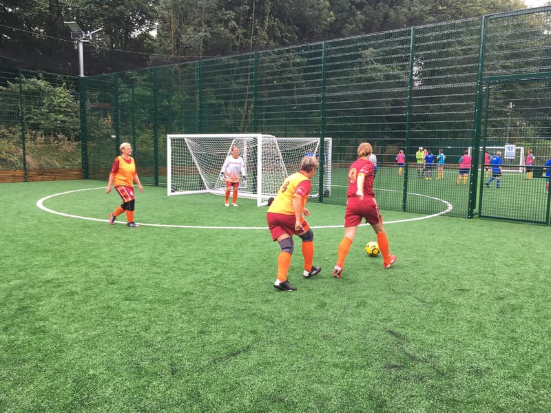 Women's walking football at the Withdean