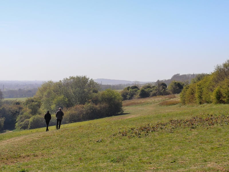 People walking at Lancing Ring