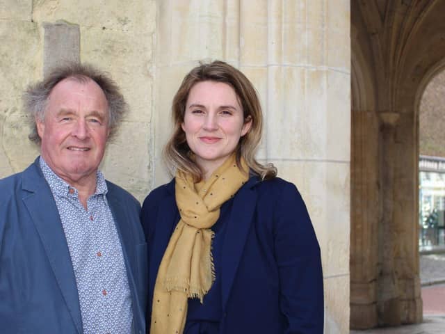 CDC Leader Adrian Moss with Jess Brown-Fuller, Parliamentary Candidate.