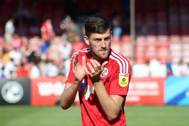 Ashley Nadesan was Crawley Town's goal scoring hero in the 1-0 win at AFC Wimbledon. Picture by Cory Pickford