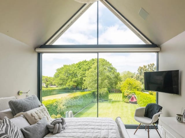 The property has four bedrooms