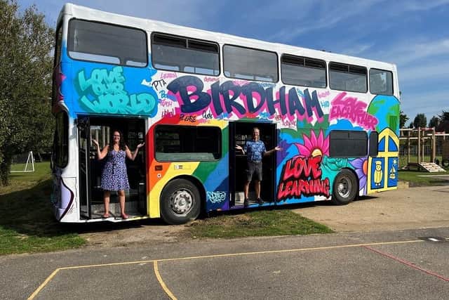 A Chichester school has transformed a bus to use as a unique and exciting learning environment for its pupils. Photo: contributed