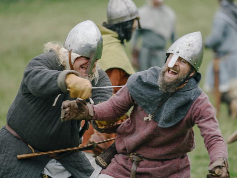 Battle of Hastings reenactment at Battle Abbey 2025. Pic supplied by Tom Arber/English Heritage.