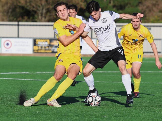 Eastbourne United in action in their win over Rochester | Picture by Lee Nolan