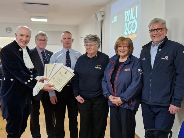 RNLI volunteers from Littlehampton, Selsey and Shoreham lifeboat stations