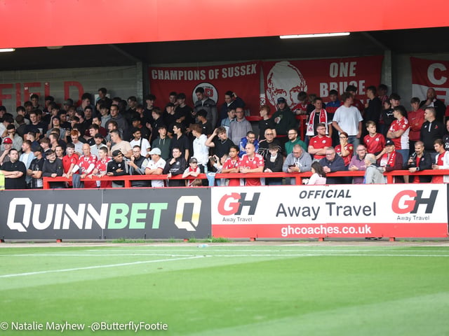 Crawley Town drew 1-1 with MK Dons at the Broadfield Stadium - here are fans, actions and goal celebrations
