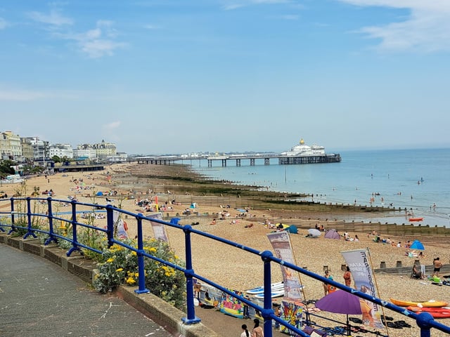 Residents from Eastbourne were out in force as they basked in the hot sun over the weekend (June 10 and 11).