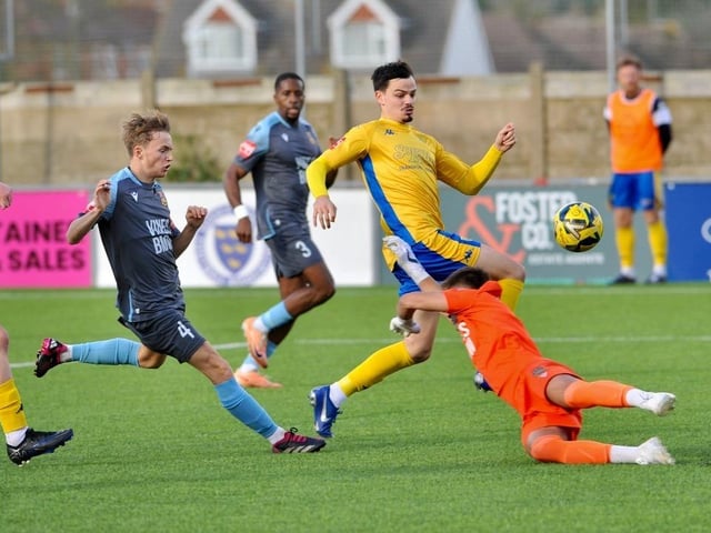 Action and goal celebration's from Lancing's win over Three Bridges