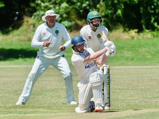 Action from Chippingdale v Broadwater CC in Division 4 West of the Sussex Cricket League