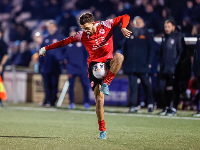 Action from Eastbourne Borough's draw at home to Oxford City in National League South