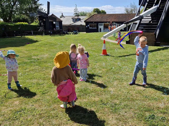 Fun with the bubble machine