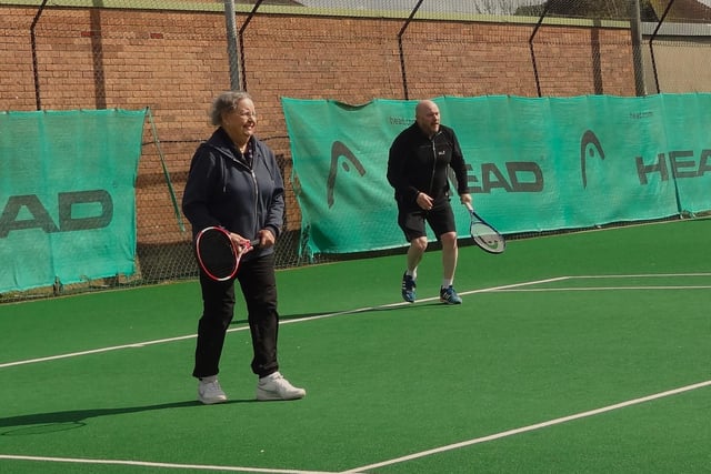 Hailsham Tennis Club members gathered at Easter for a fun round-robin tournament and the chance to socialise and tuck into some nice food
