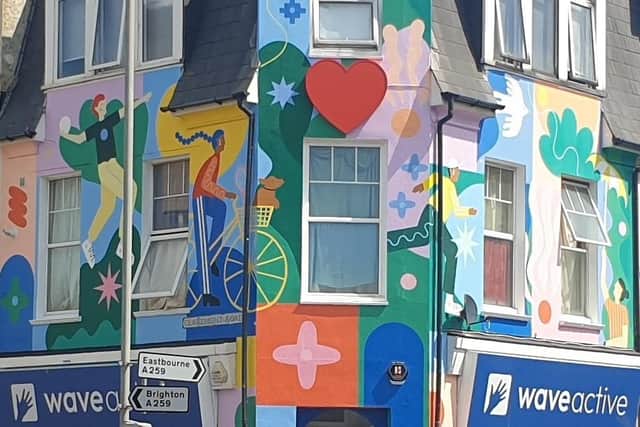 The ‘Heart of Seaford’ mural has been unveiled. Photo: Lewes District Council