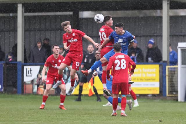 Worthing in action at Chippenham - but it ended in defeat | Picture: Mike Gunn