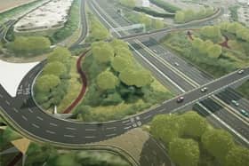 The Secretary of State for Transport has today (May 17) approved plans that will transform journeys around junction 9 of the M3. Picture courtesy of National Highways