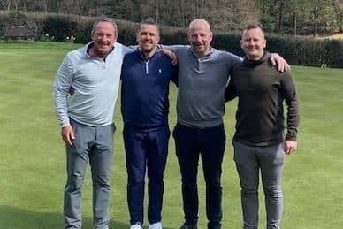 Royal Ashdown Forest Golf Club's foursome who will play 100 holes in a day