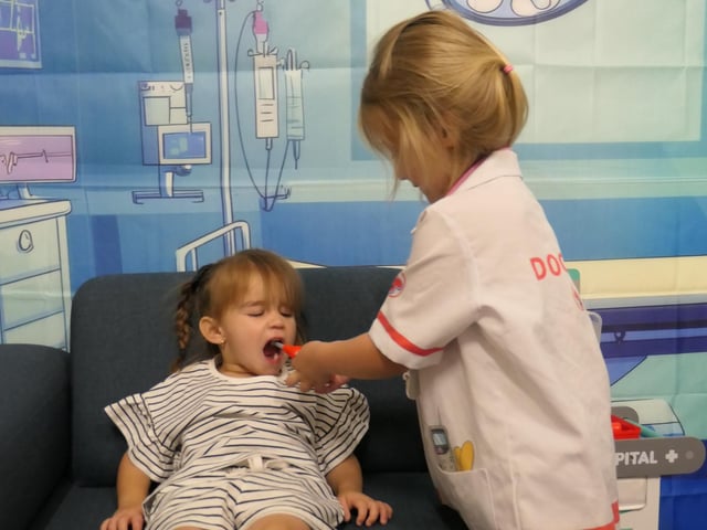 The hospital area